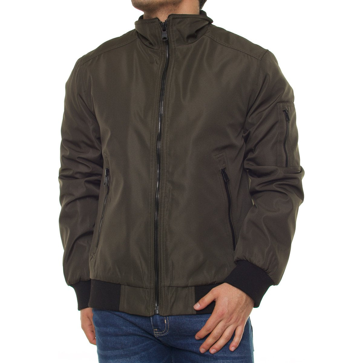 Olive Bomber Jacket